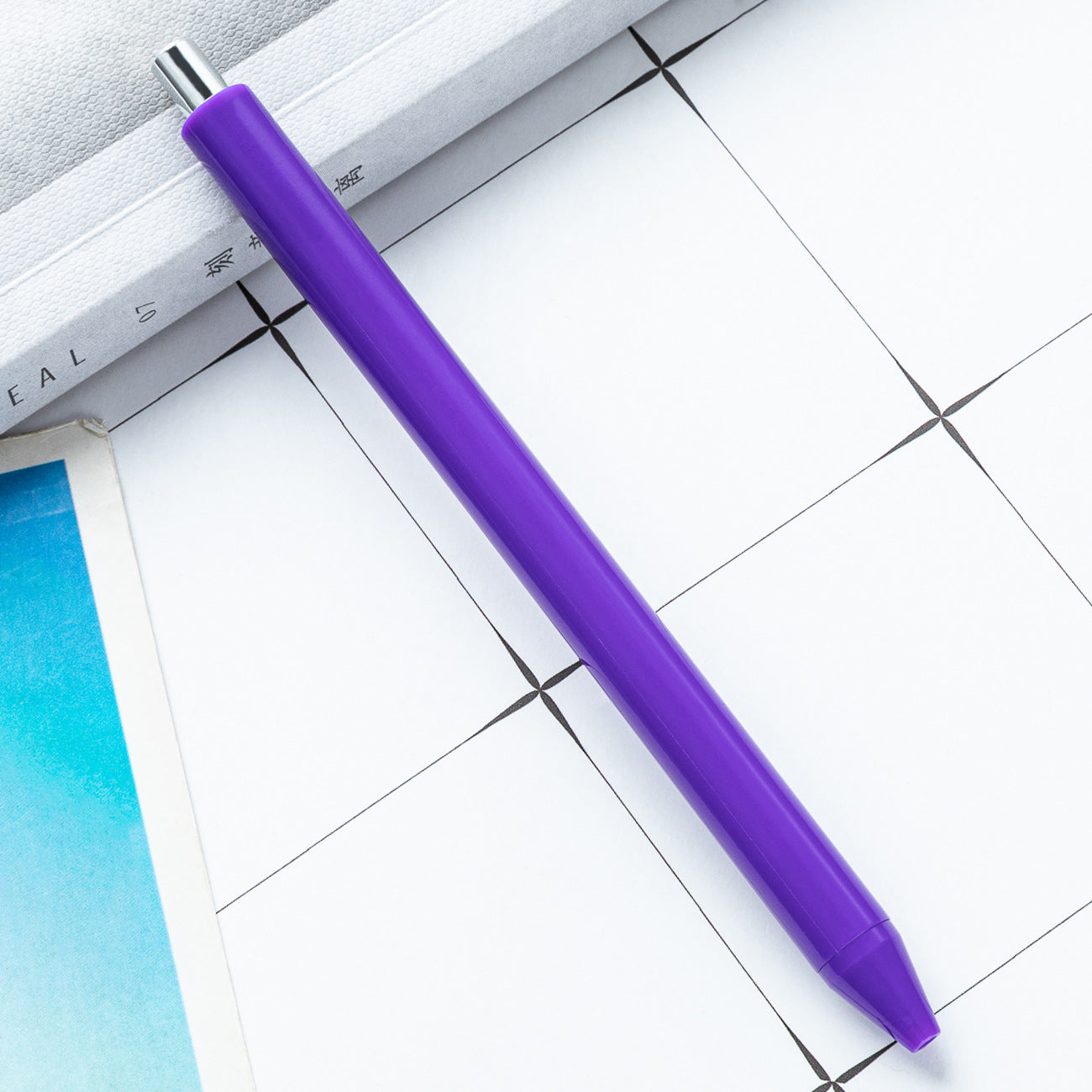 Wholesale Macaron colored press office writing pen