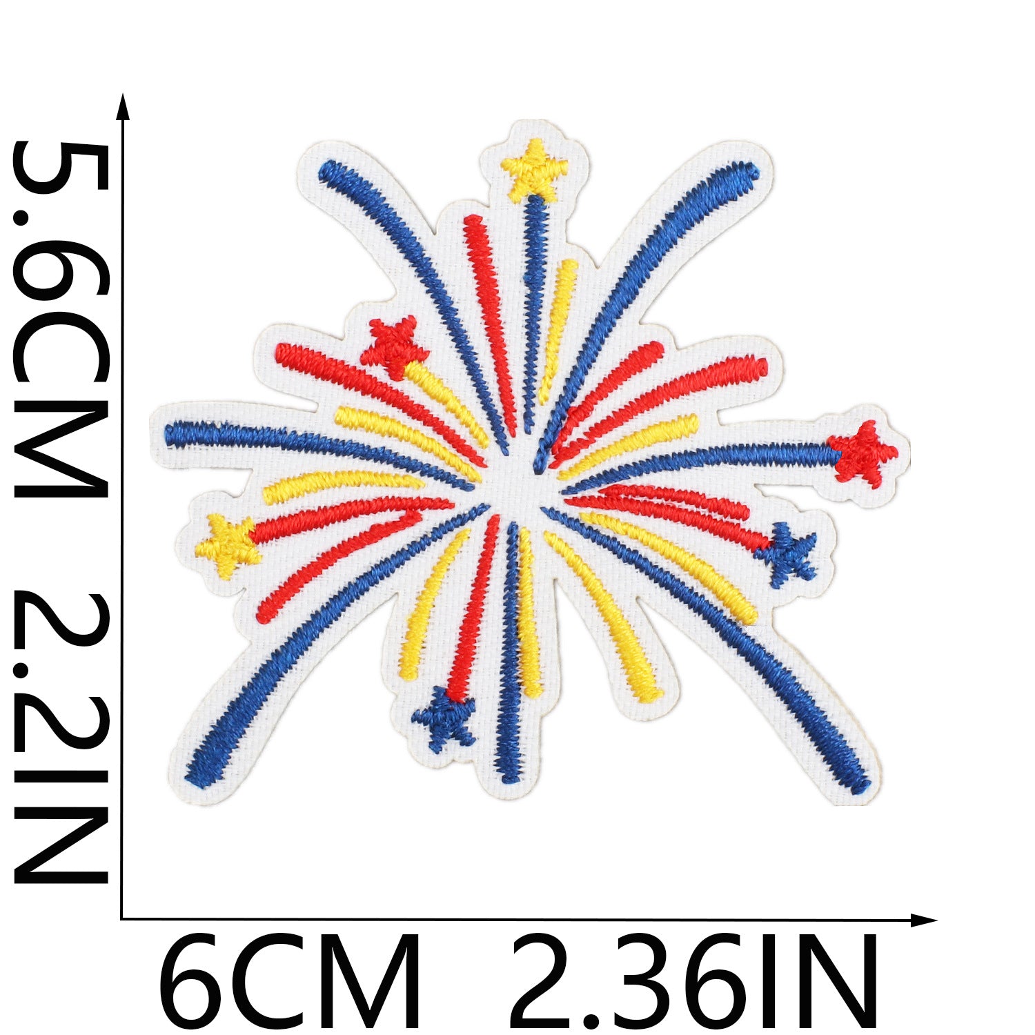 Wholesale Independence Day Flag Torch Patch Bag Embroidery Sticker Eagle