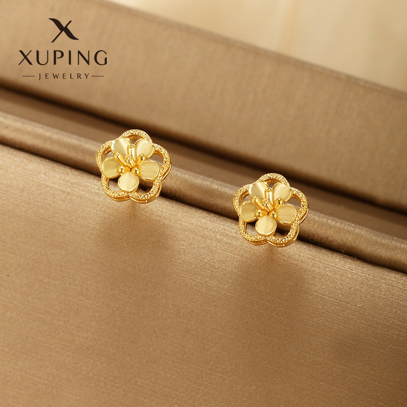 Wholesale Fairy Style Plants Flowers Vintage Simple Style Design Earstuds