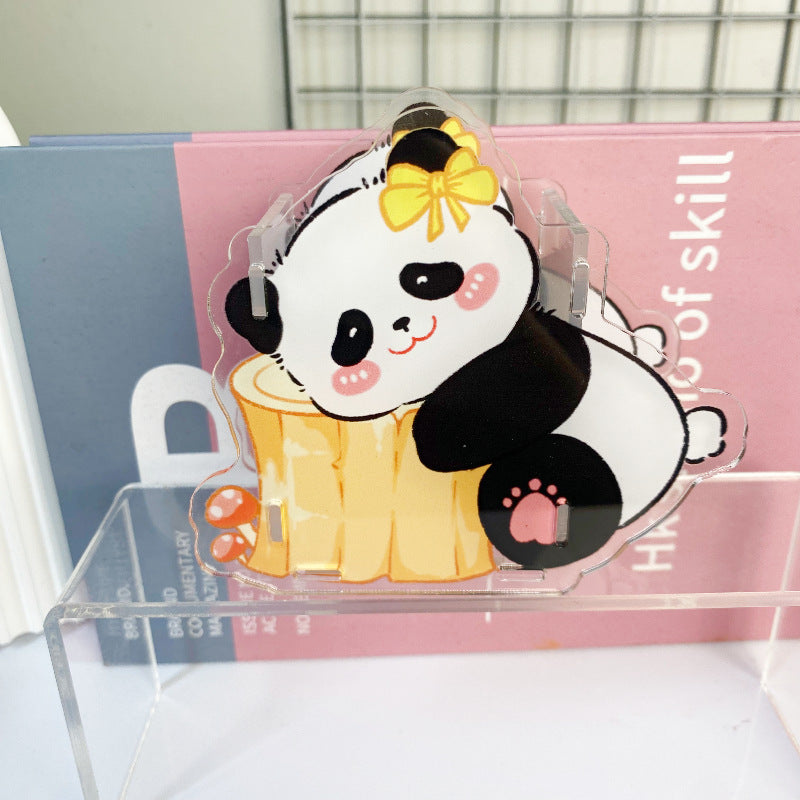 Wholesale Cute Creative Panda Pen Holder Storage Ornaments Office Desktop Decorations