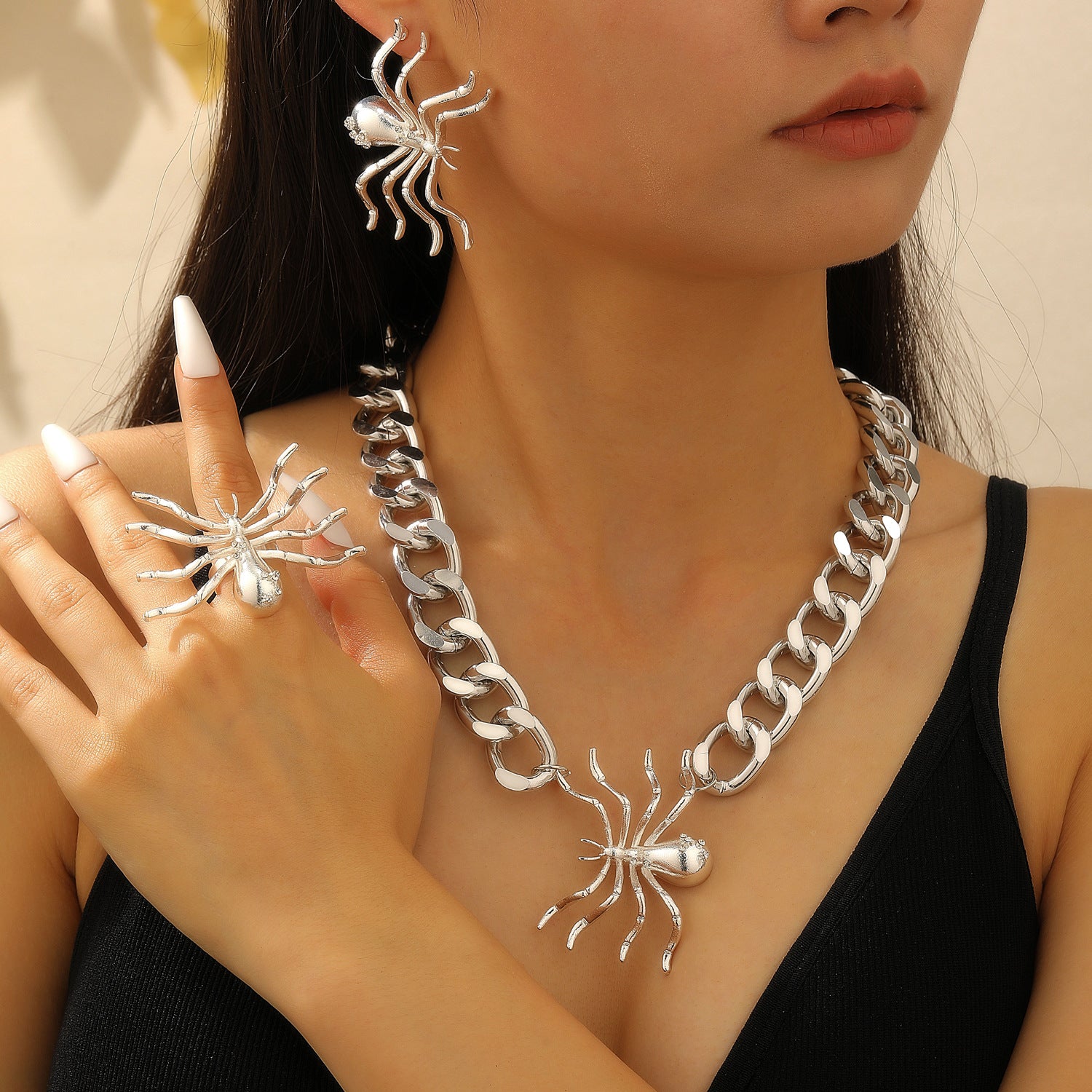 Wholesale Realistic  Design Women S  Jewelry Set In Alloy Earrings Necklace Bracelet Set Fashion Accessory For Party And Gift