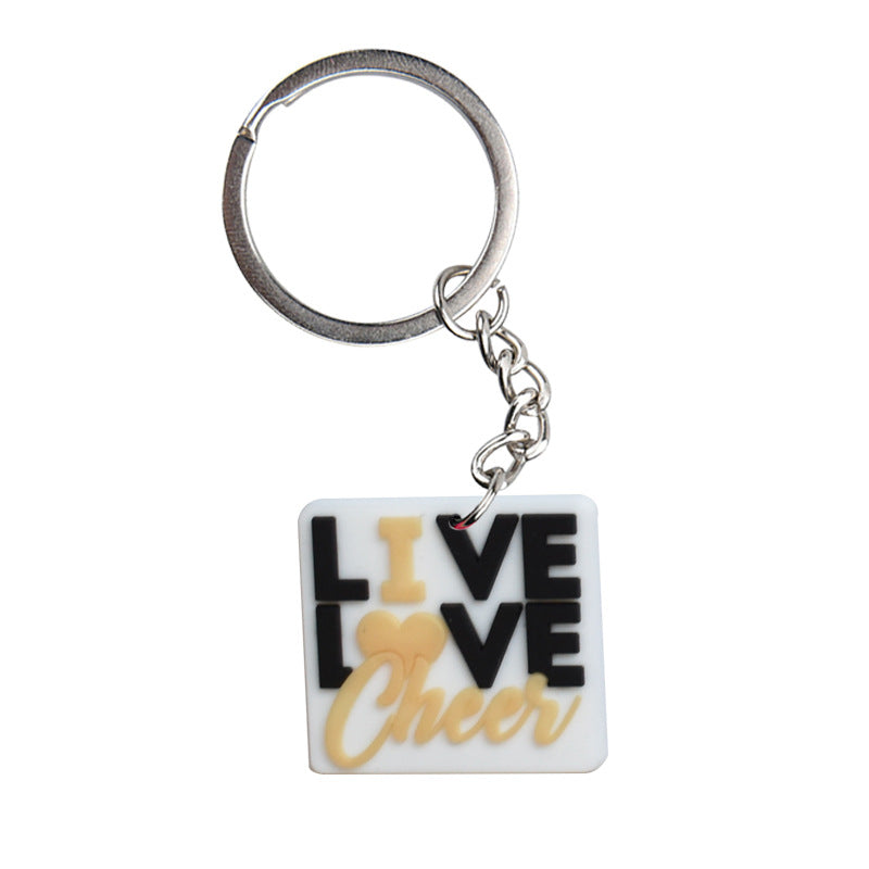 Llavero de la escuela de la escolar de la animadora de aleación de zinc al por mayor