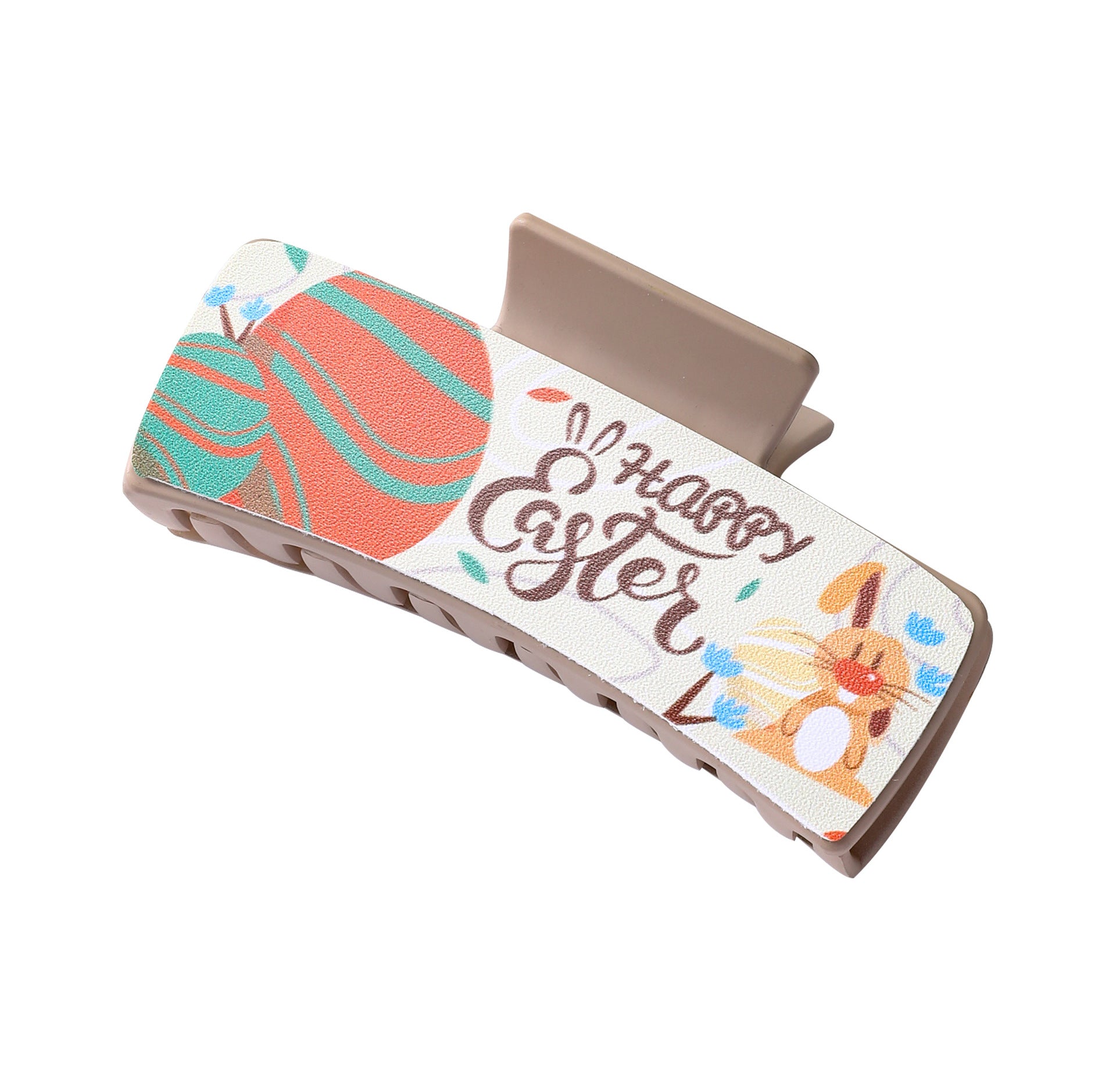 Wholesale Easter Bunny Egg Colored PU Hair Clips