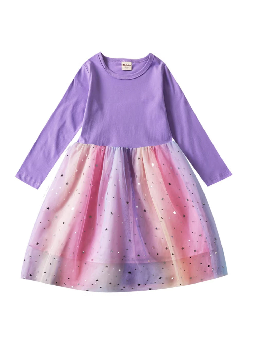 Wholesale Spring Autumn Toddler Girls Long Sleeve Cotton Tulle Princess Dress Chic Party Wear Resale Gift Choice