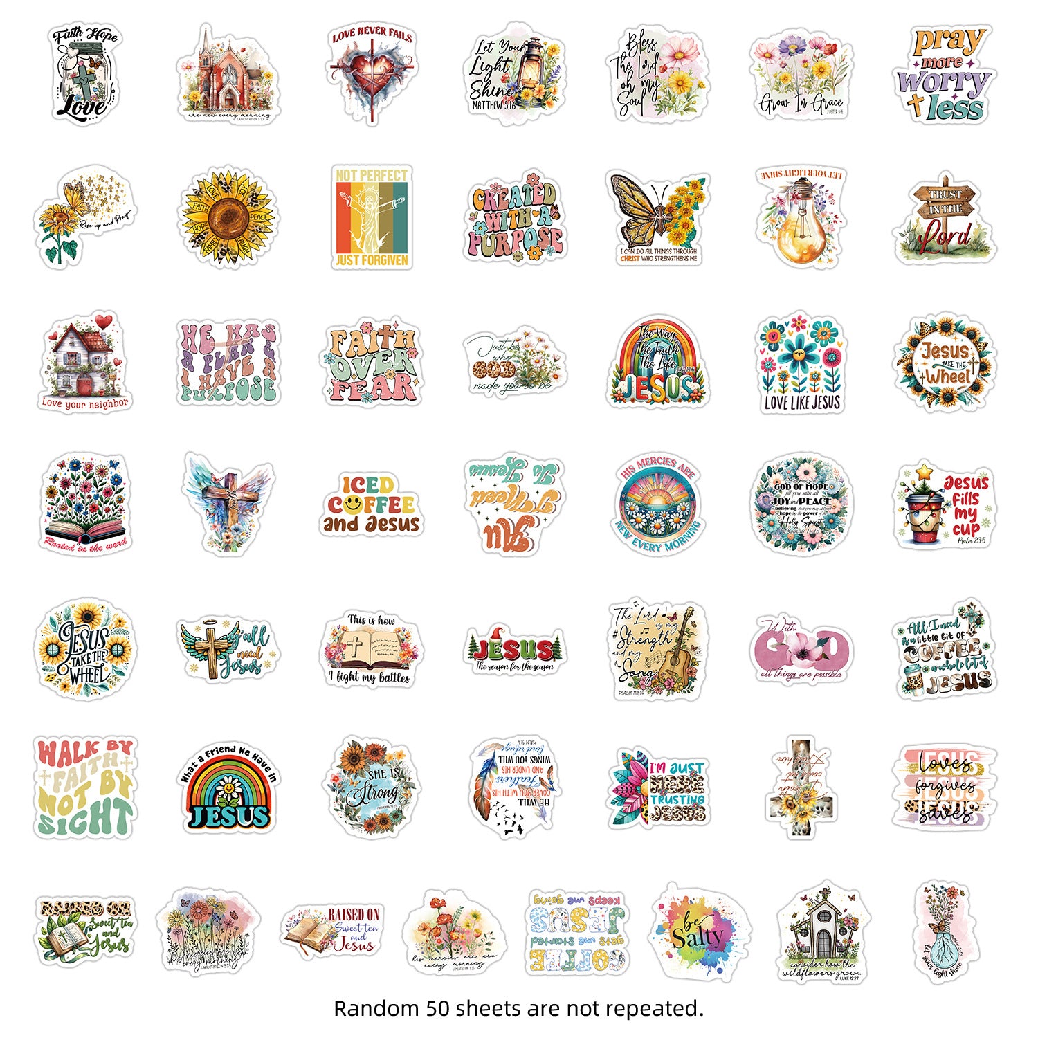 Wholesale 50pcs/pack  cartoon graffiti stickers waterproof decorative stickers