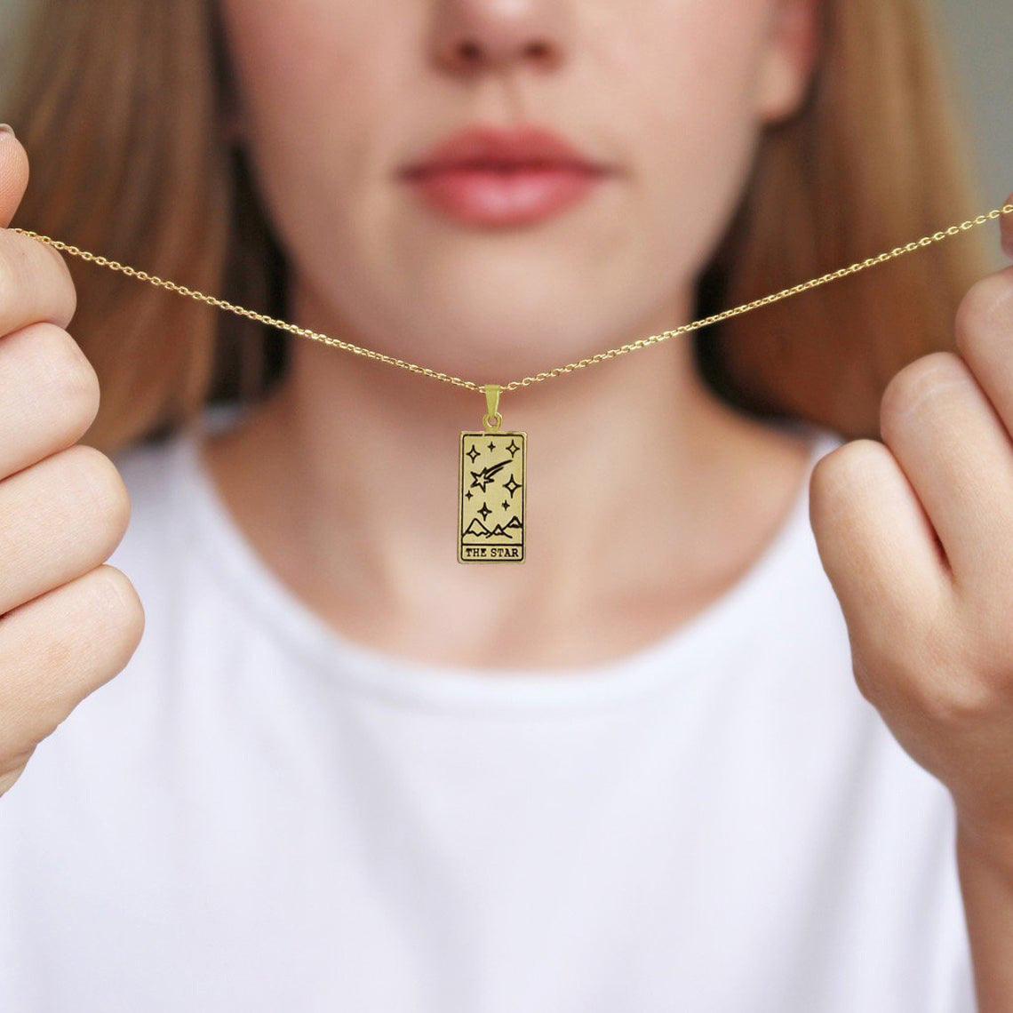 Wholesale Tarot pendant necklace stainless steel necklace