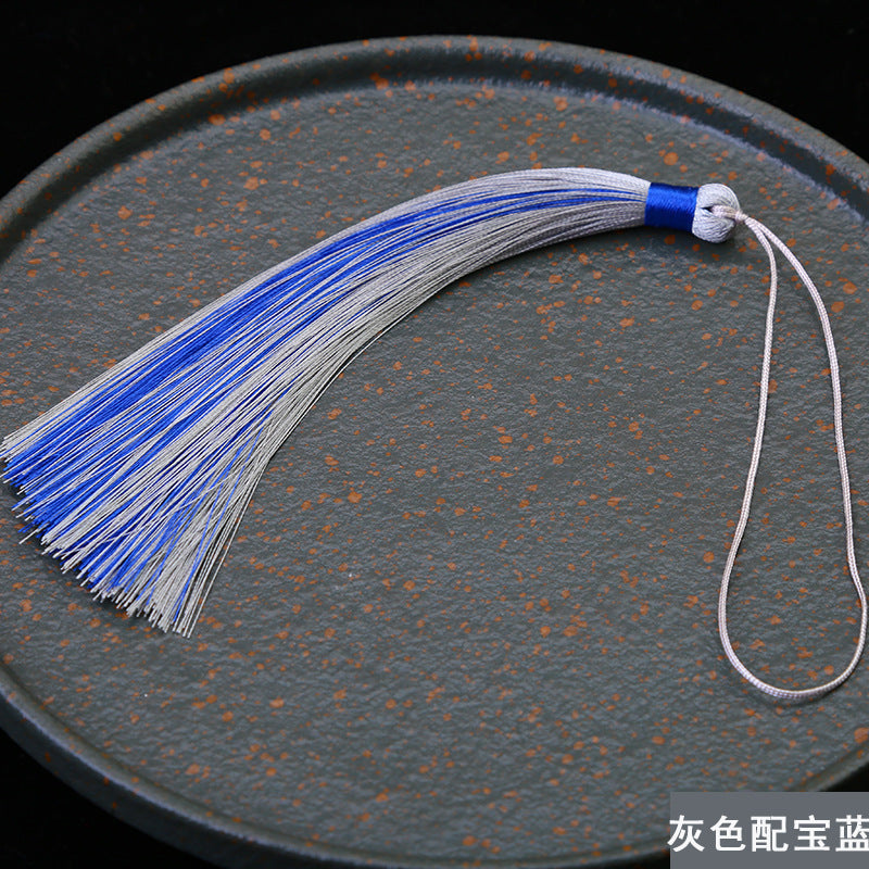 Wholesale Sandwich Two-color Tassel Pendant