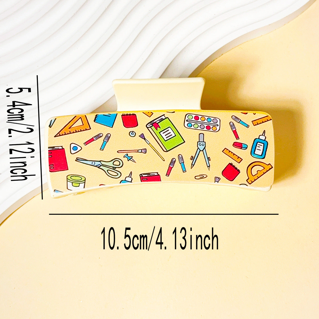 Wholesale Back to School Pencil and Book Print Leather Clip