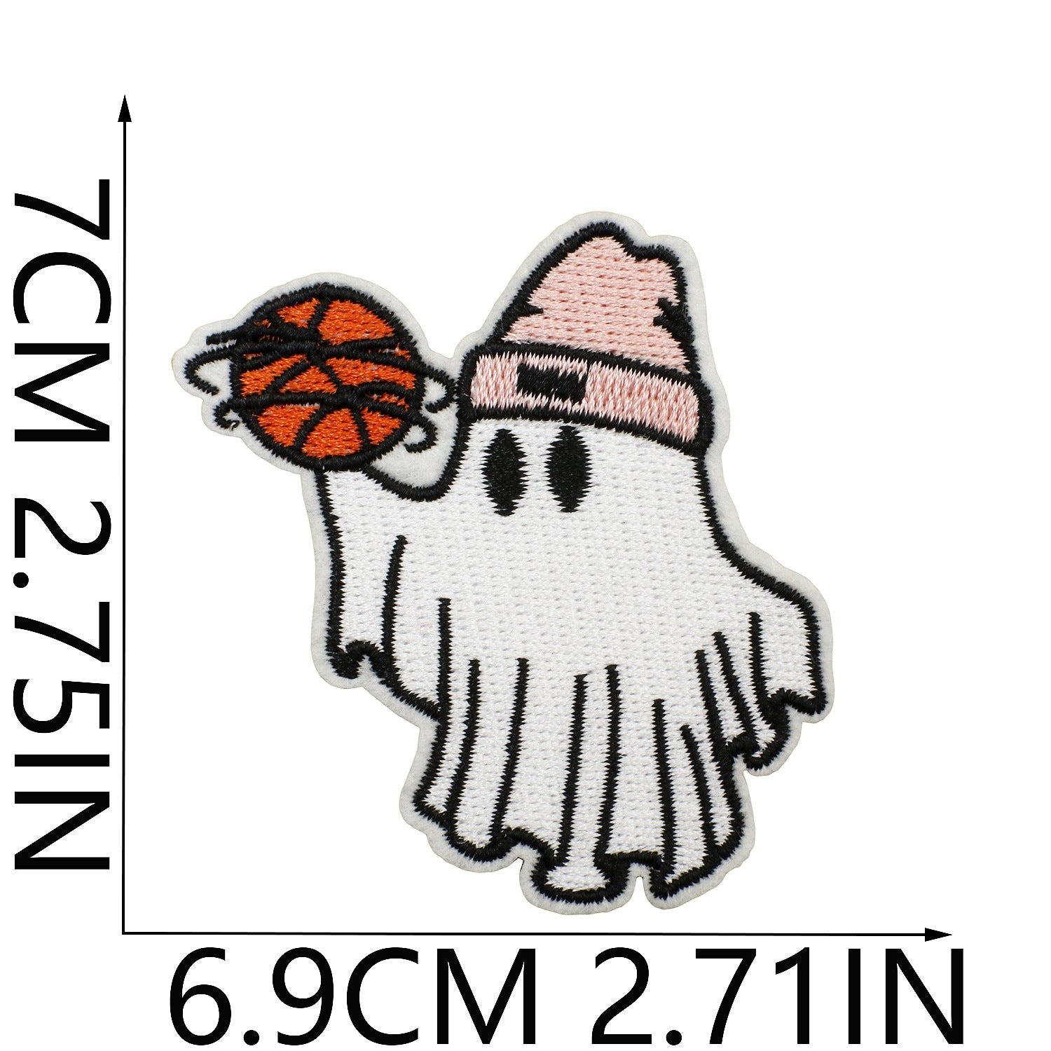 Wholesale Iron On Ghost Pumpkin Embroidery Patch Cute Witch Applique For Clothing Holiday Craft Supply For DIY Decor