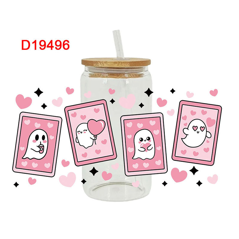 Wholesale UV Transfer Paste Glass Crystal Label Crystal Paste 16OZ UV DTF WRAPS 23cmX11cm