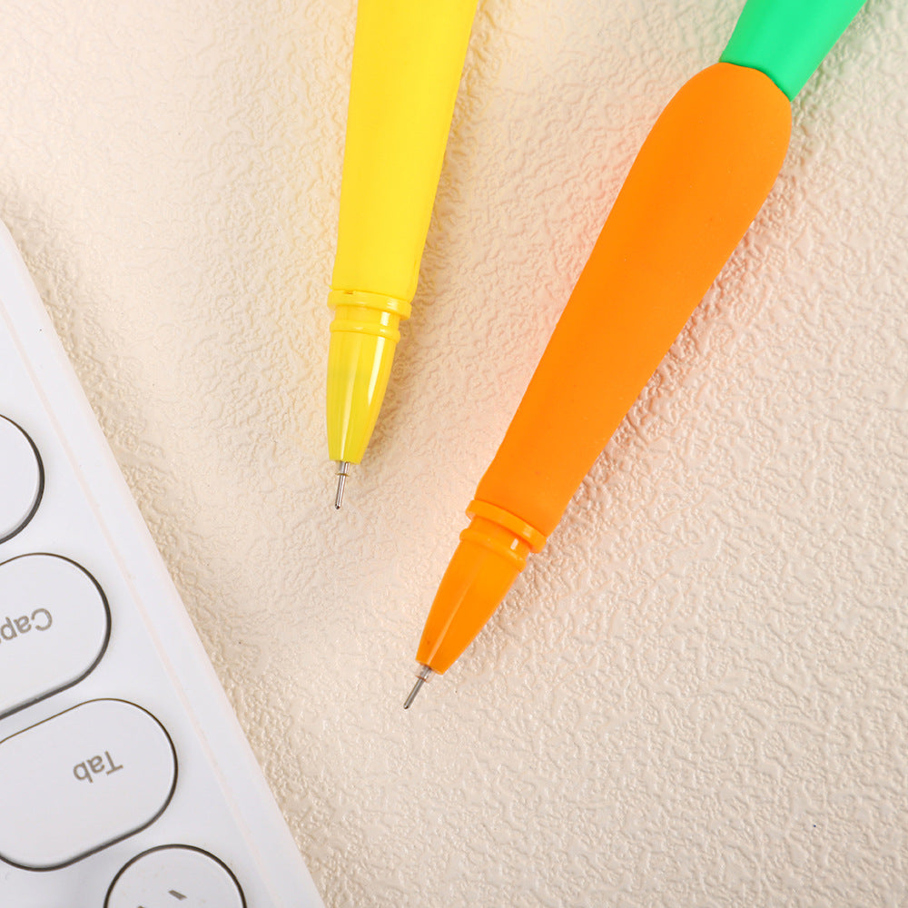 Wholesale Soft Glue Pineapple Carrot Ballpoint Pen