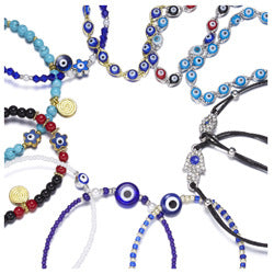 Wholesale Devil's Eye Hollow Diamond Pull Bracelet