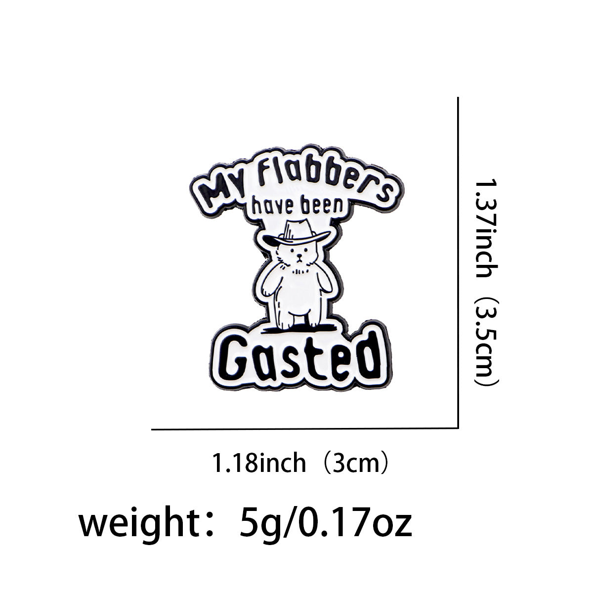 Wholesale Fun and Inspirational English Quote Brooch Badge