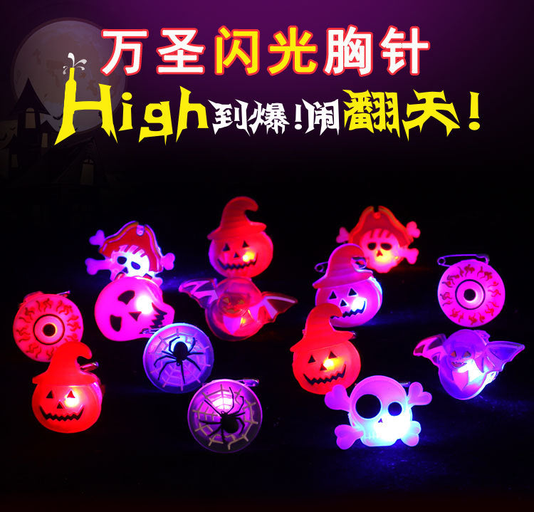 Wholesale Christmas necklace luminous  brooch watch ring