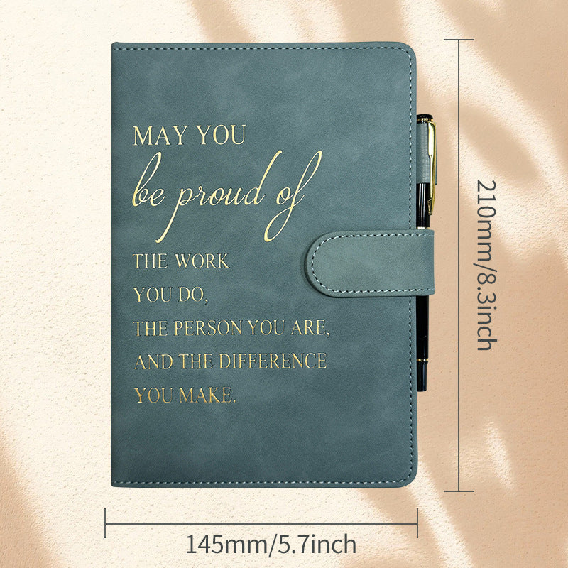 Wholesale Cross-border notebook in stock wholesale Amazon leather plan hand ledger temu incentive magnetic buckle notebook customization