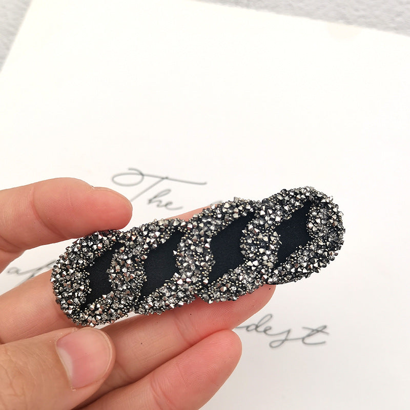 Wholesale Simple Rhinestone Hair Clips