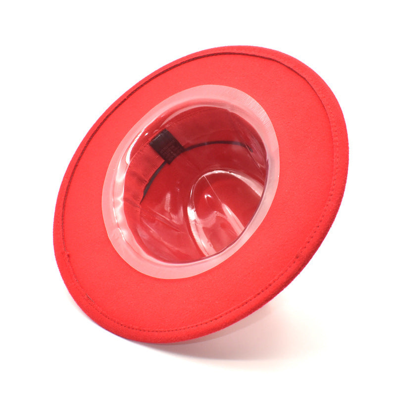 Wholesale pvc plastic hat straw hat protective transparent hat holder