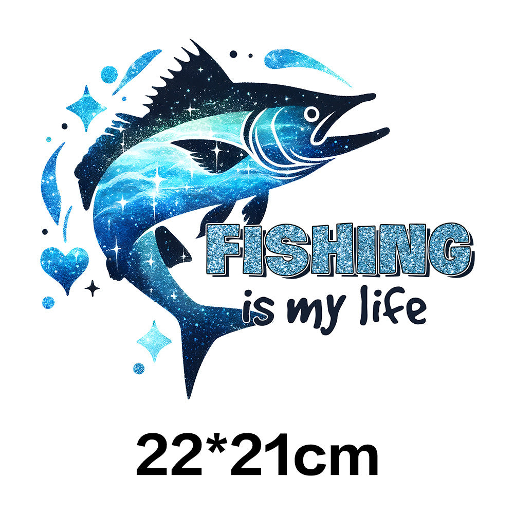 Wholesale Fishing UV DTF Ready to Press Transfers Wraps