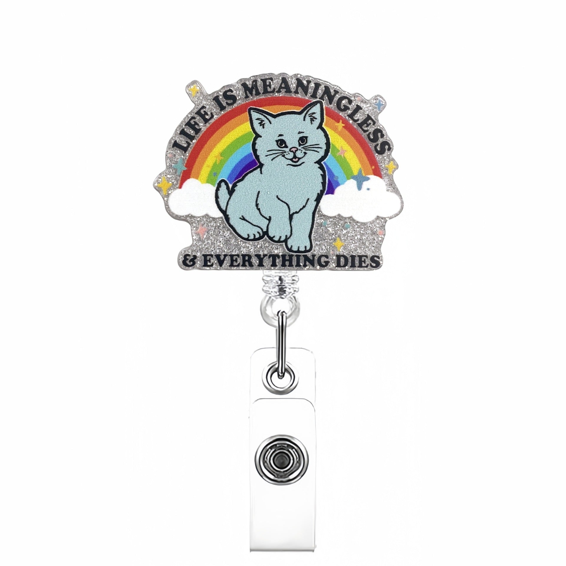 Wholesale DIY ID card retractable badge clip keychain