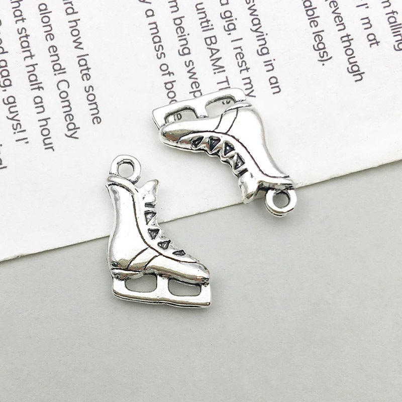 Wholesale 1 Antique Silver Alloy Simulation Rugby Baseball Series DIY Pendant