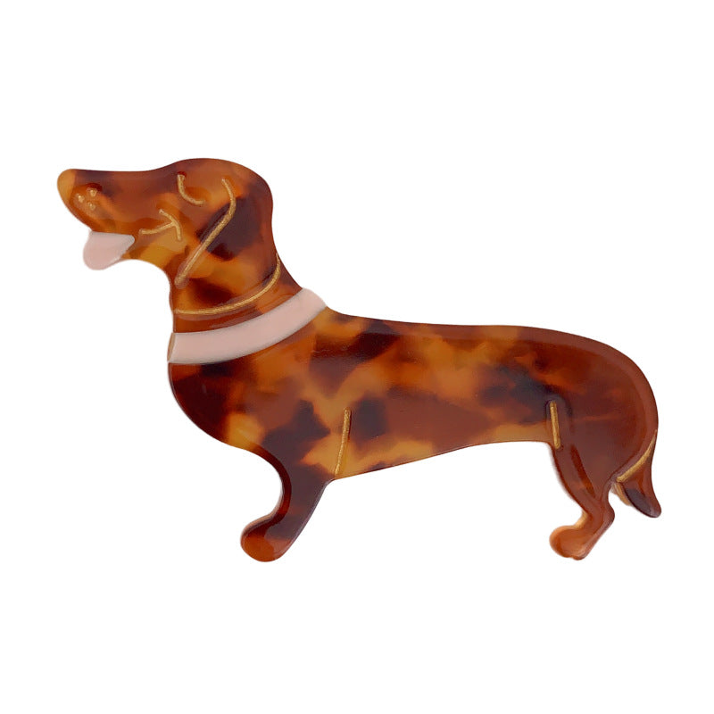 Wholesale Fun Dog Acetate Duckbill Clips