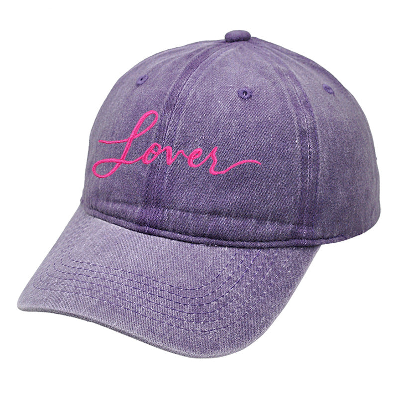 Wholesale Valentine's Day Lover Embroidered Cotton Baseball Hat