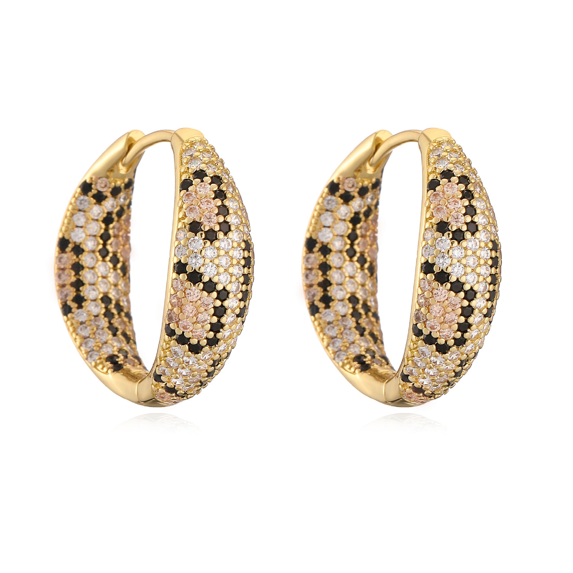 Wholesale light luxury snake leopard print necklace jewelry suit