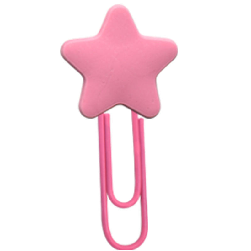 Wholesale Random 50pcs/pack Cloud Star Slippers Paper Clip Bookmark