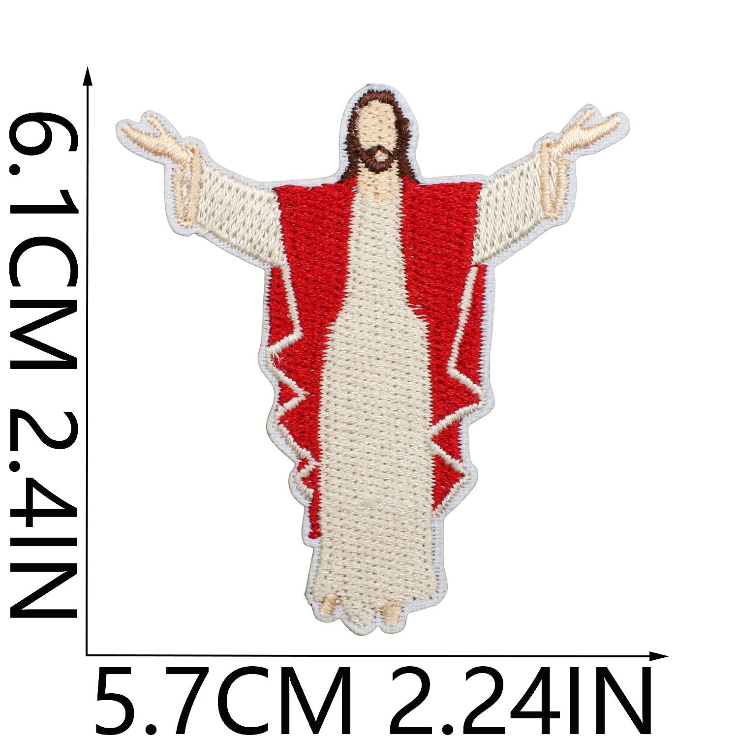 Wholesale Faith Letter Series Embroidered Fabric Patch with Cross  DIY Patches