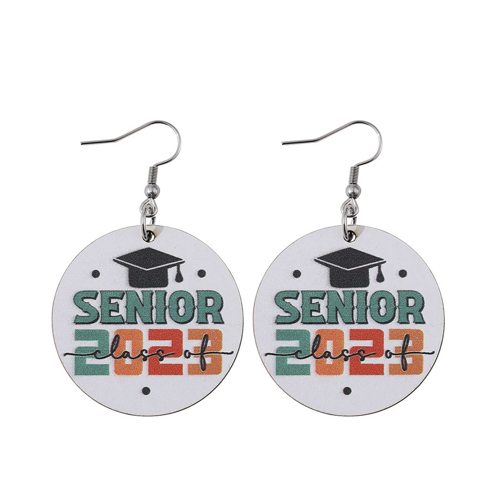 Pendientes de madera redondos para el agua de soltero al por mayor