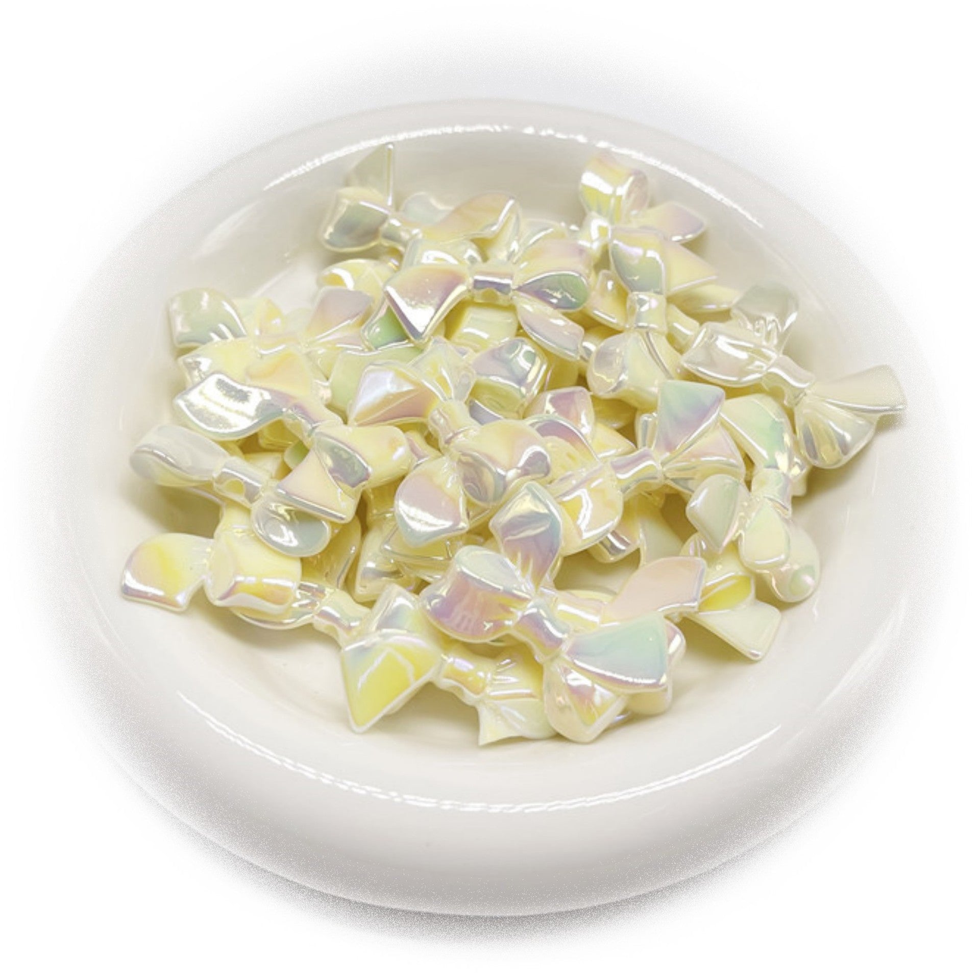 Wholesale 10pcs/pack UV Color Plated Bow Beads