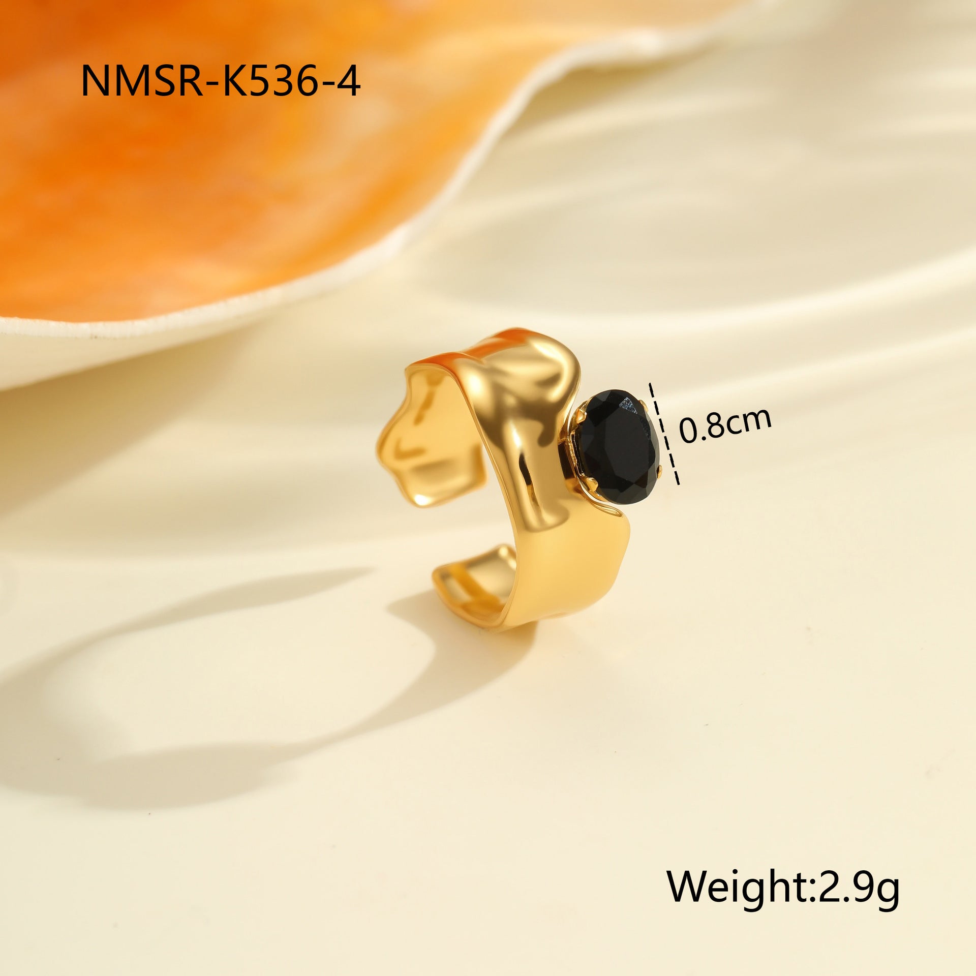 Wholesale light luxury ring that does not fade open ring