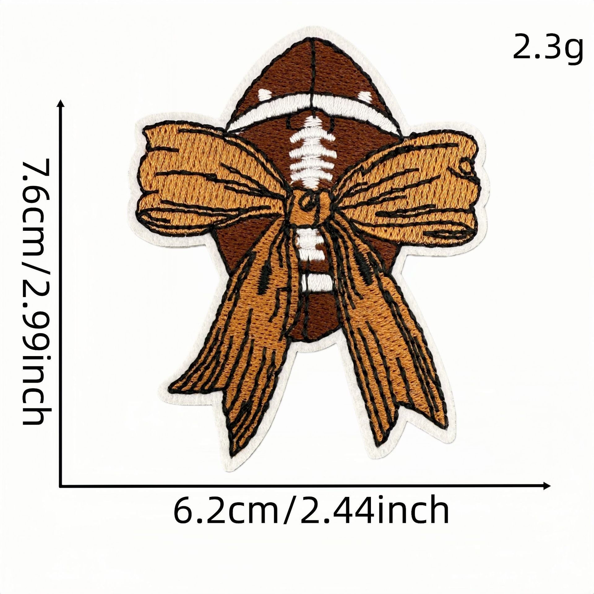 Wholesale Trendy Cartoon Rugby Embroidered Iron On Patches Leopard Print Decorative Applique DIY Craft Accessory