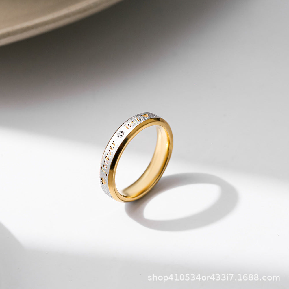 Wholesale Stainless Steel Niche Hip Hop Titanium Steel Ring