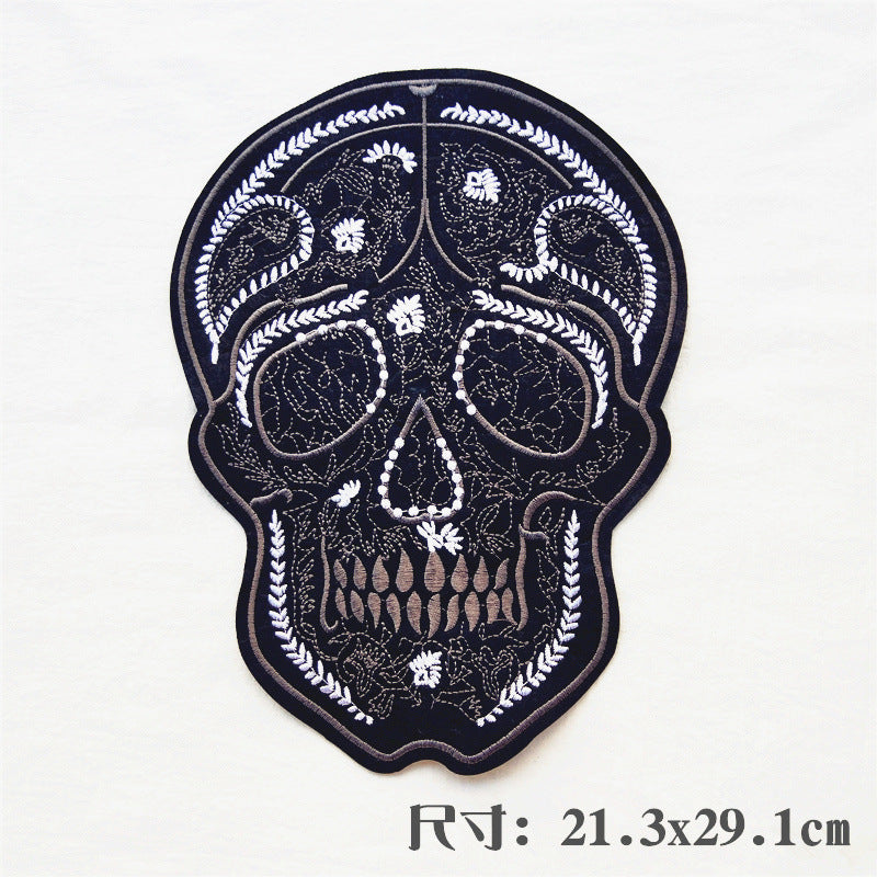 Wholesale Large punk style clothing embroidery DIY Patches