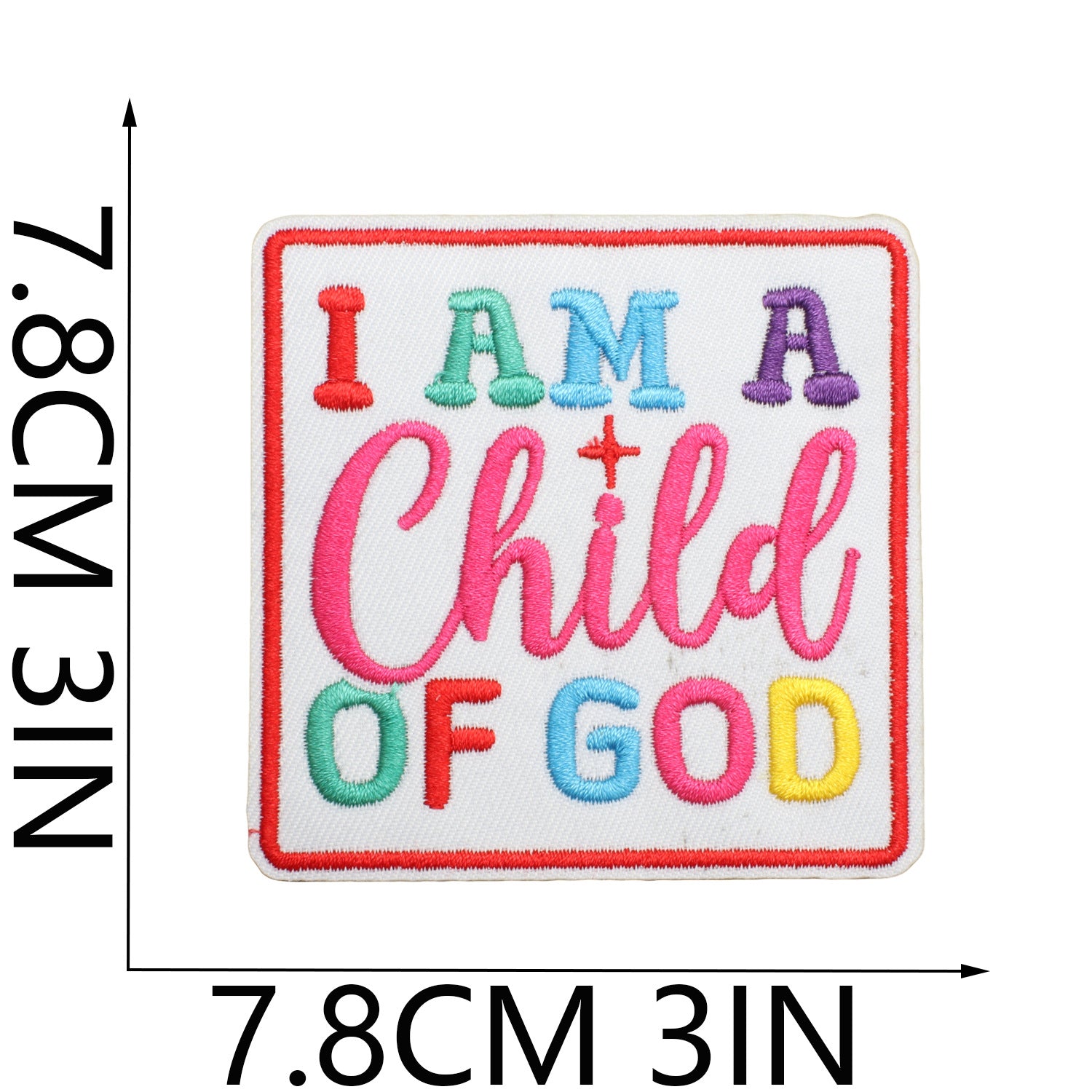 Wholesale God' s Will Embroidered Cloth Patch Bag Decoration Holy Gold  DIY Patches