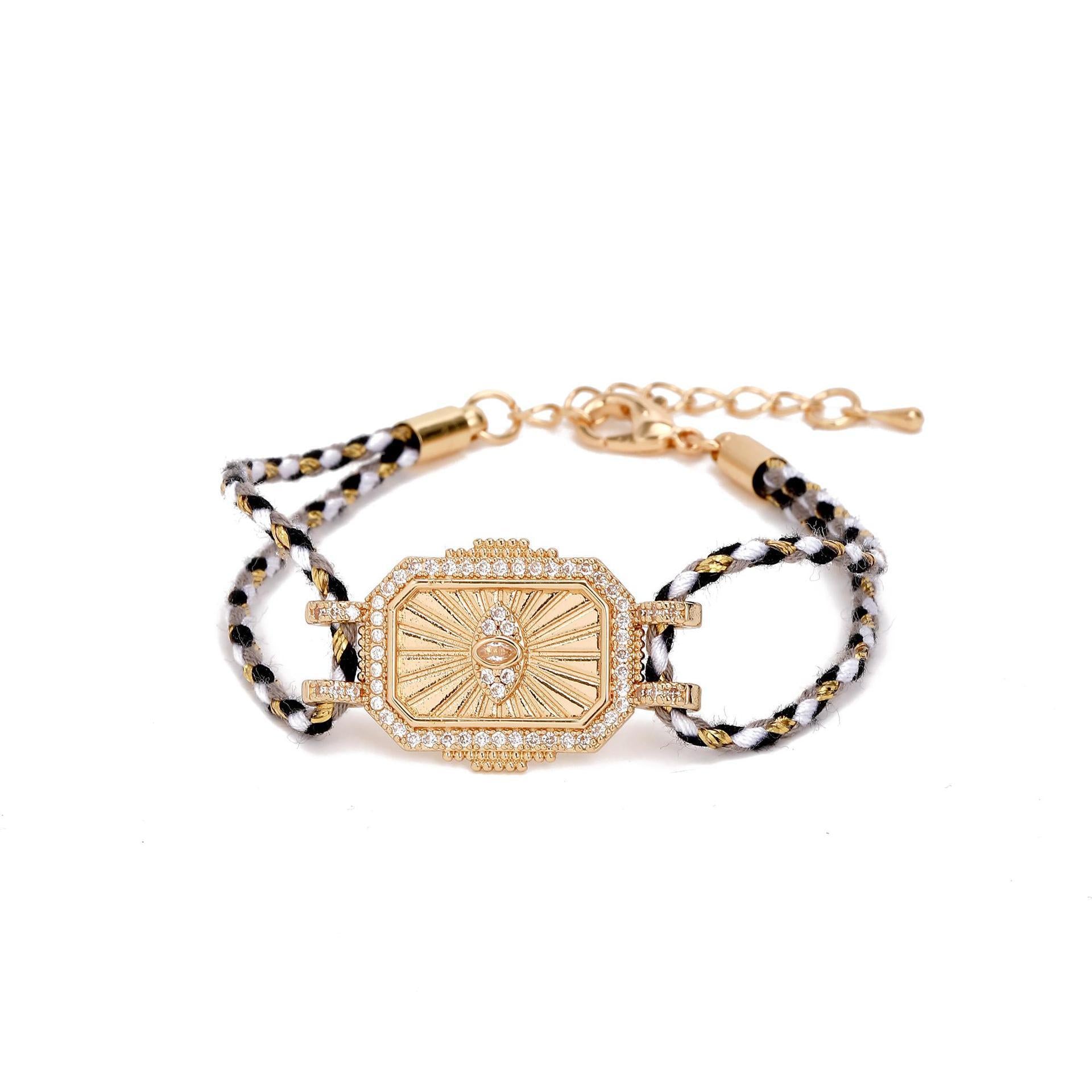 Wholesale Tarot Card with Diamond Drop Oil Electroplating Real Gold Color-preserving Necklace