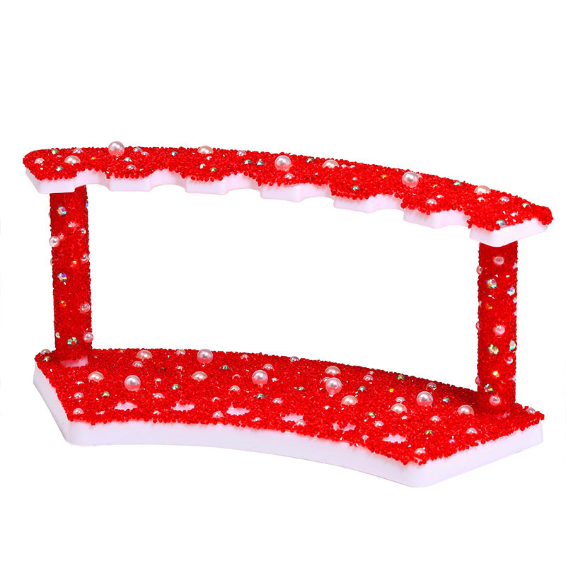 Wholesale Sugar pen holder display stand with cross-string pen display stand