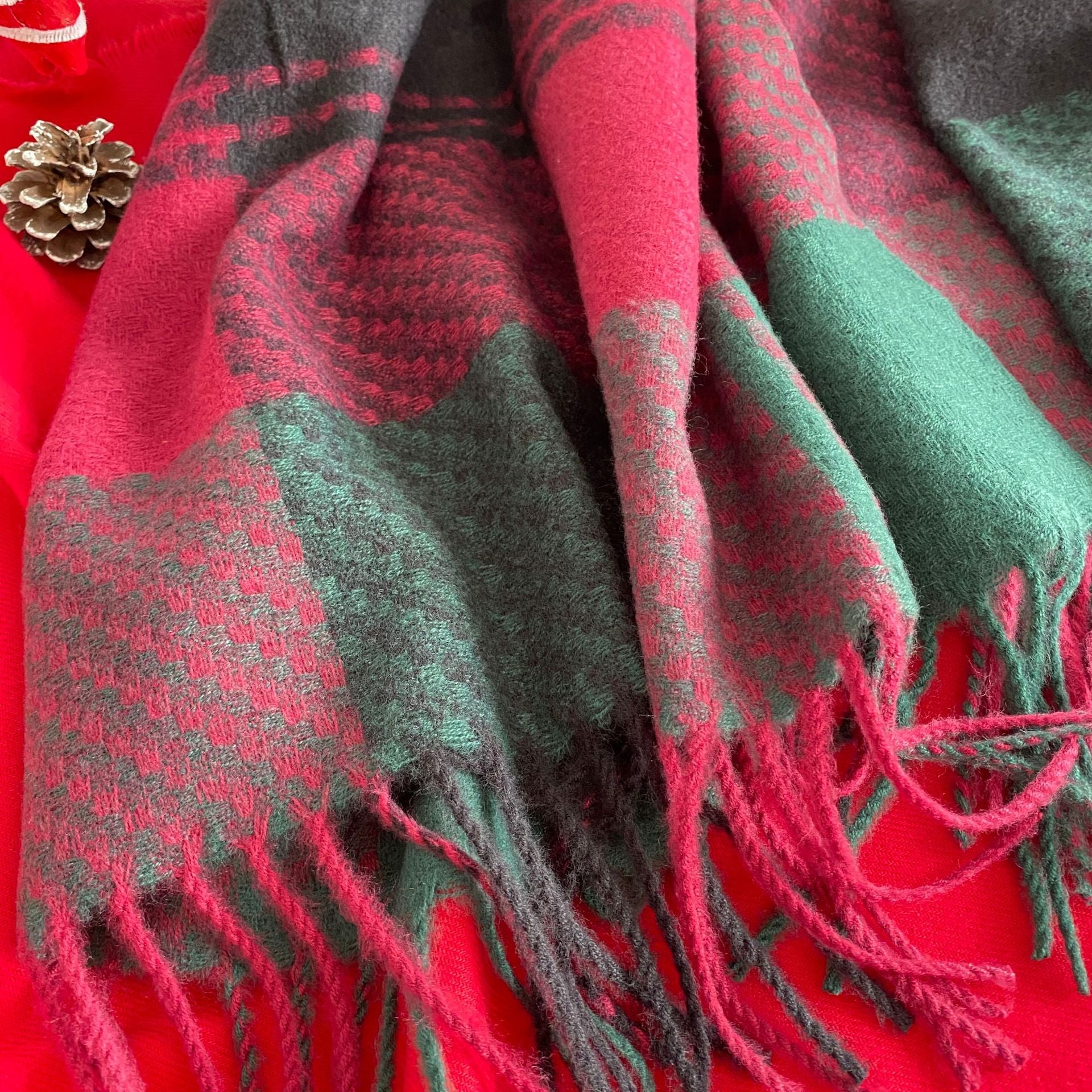 Wholesale Christmas Style Imitation Cashmere Scarves