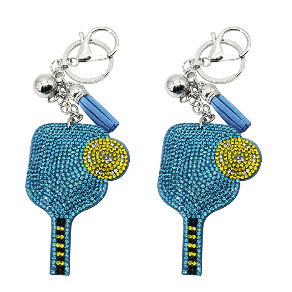 Wholesale  4pcs  Diamond studded sports Rhinestone Keychain