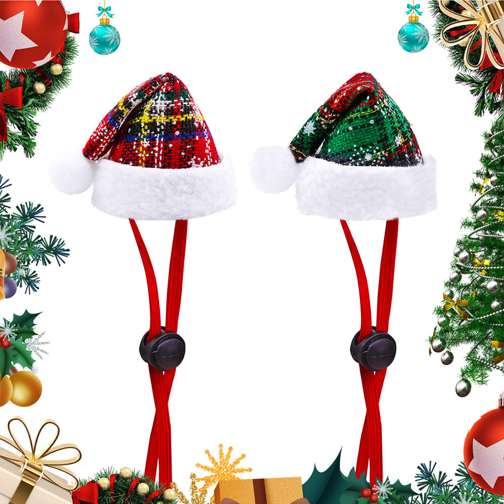 Wholesale  Pet Christmas Hat Dog and Cat Christmas Hat Elastic Rope