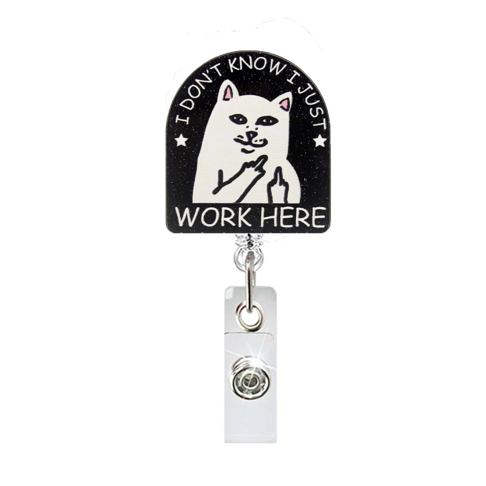 Wholesale 10pcs Acrylic Fun Badge Retractable Keychain
