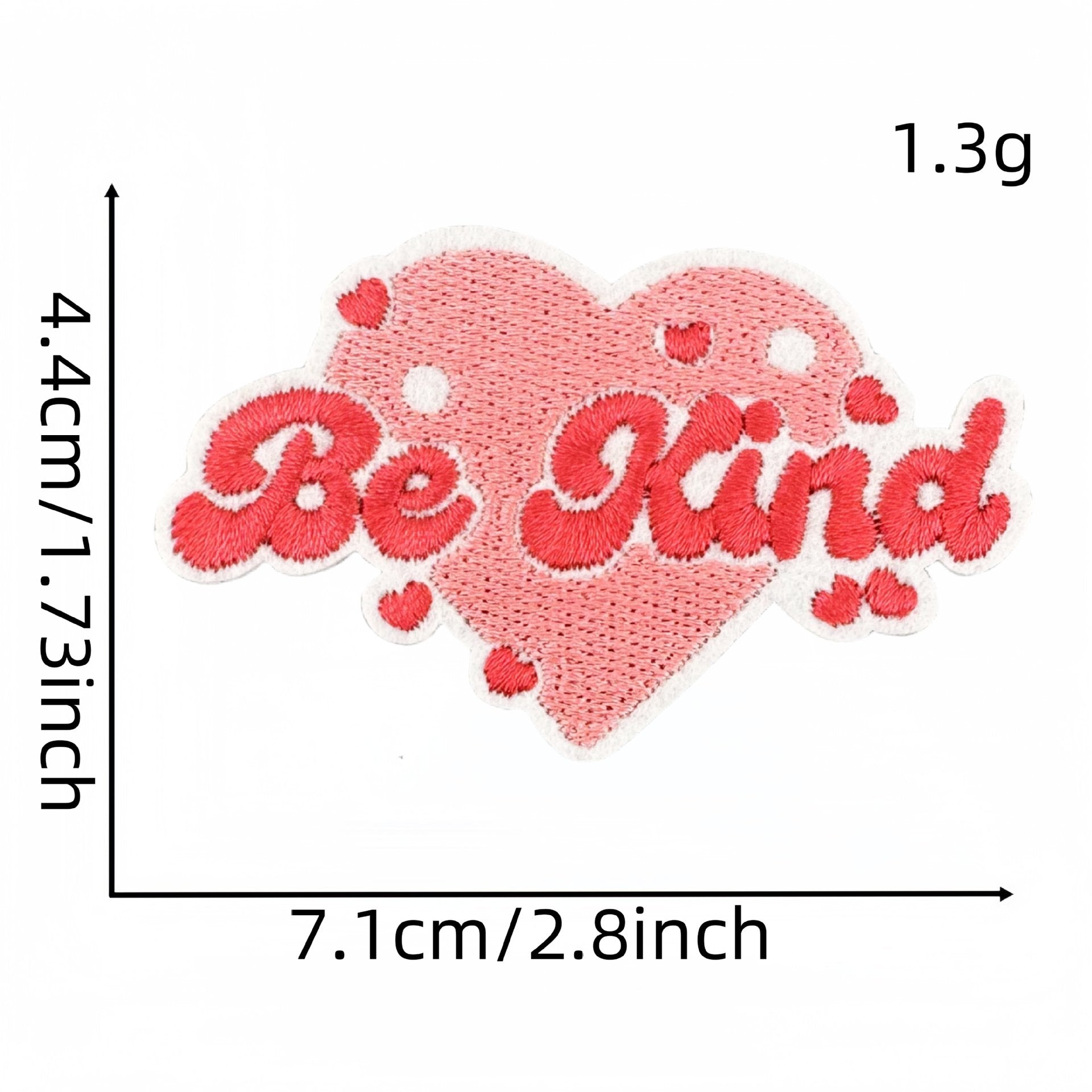 Wholesale Colorful and kind English word embroidery DIY patches