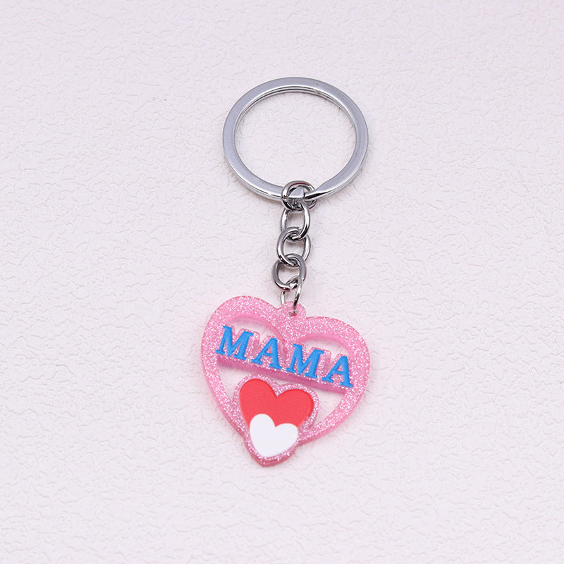 Wholesale Mother's Day Acrylic Printed Keychains