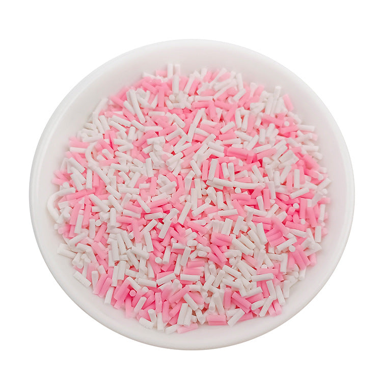 Wholesale Simulation soft clay long strip sugar granules 50 grams chocolate handmade materials