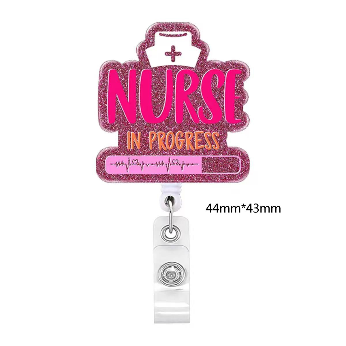 Wholesale Acrylic DIY Patch Telescopic Badge Clip Badge Reels