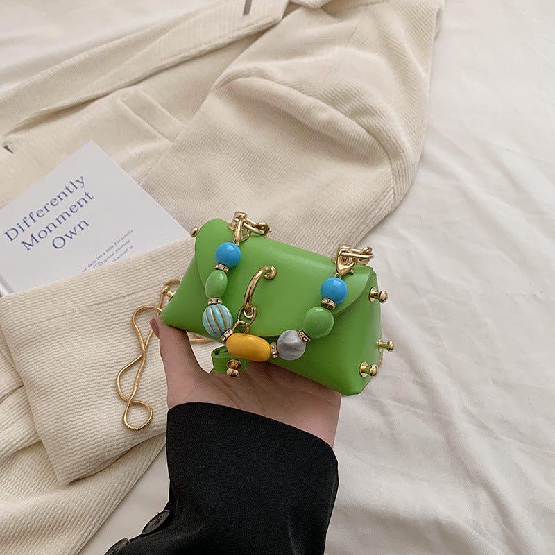 Wholesale Candy Color Chain PU Single Shoulder Crossbody Bag