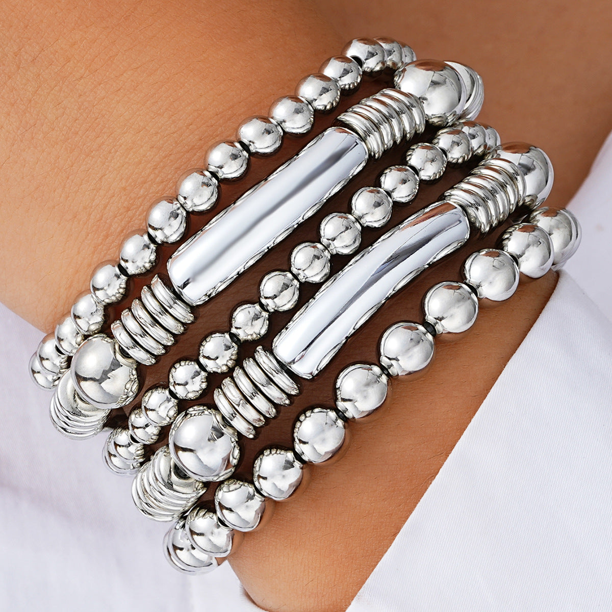 Wholesale Bead bracelet Bohemian style personality stacking elastic bracelet