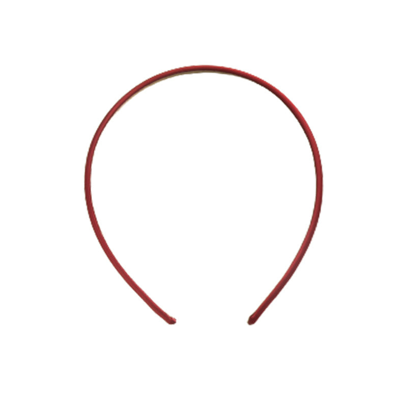 Wholesale Solid color retro satin thin headband sweet temperament hairpin