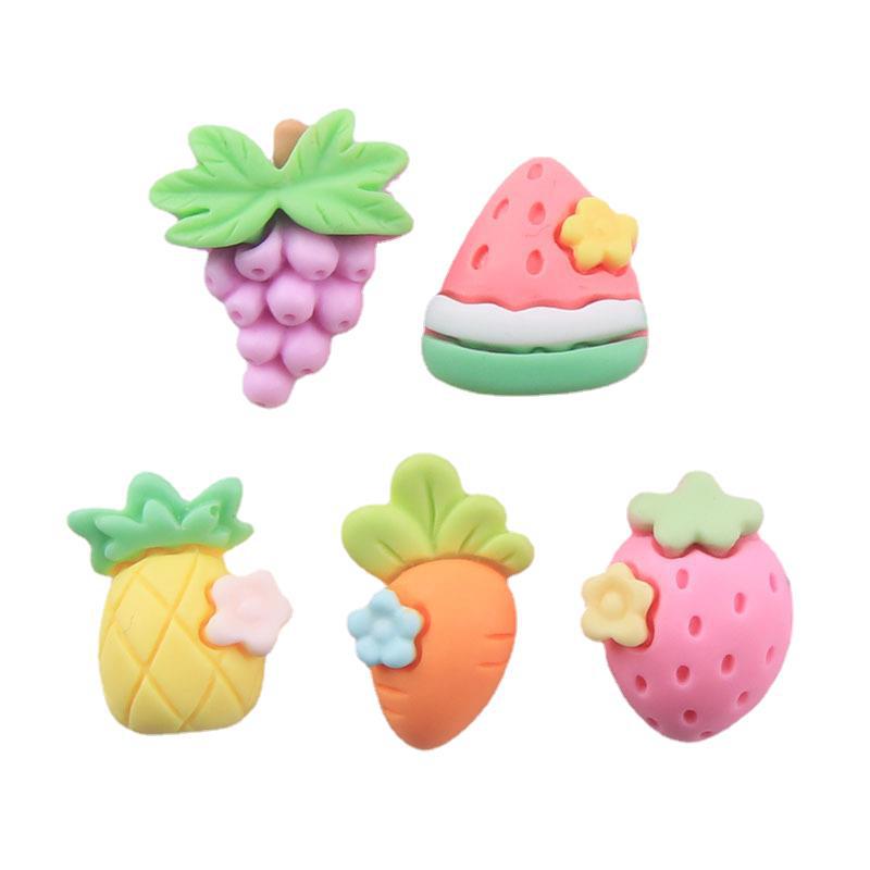 Wholesale Five Color Fruit Flower Resin Accessories diy Cream Glue Phone Case